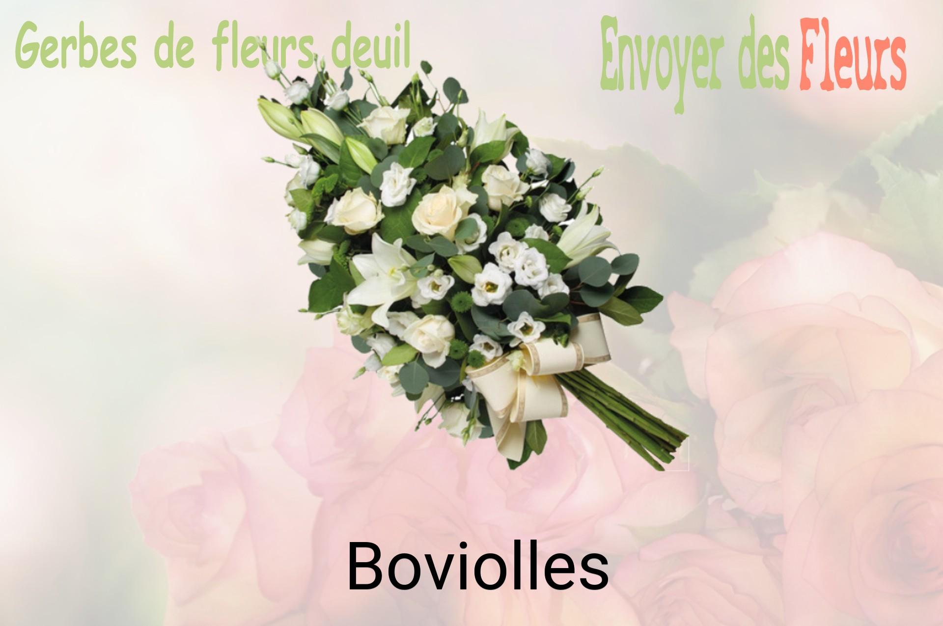 Gerbe de fleurs de deuil livrée à Boviolles